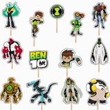 Set accesorii brioșe/ tort, 13 buc, tematica de Ben 10, Photo Paper Glossy