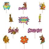 Set accesorii brioșe/ tort, 11 buc, tematica Scooby Doo, Photo Paper Glossy