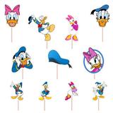 Set accesorii brioșe/ tort, 11 buc, tematica Donald Duck, Photo Paper Glossy
