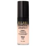 Fond de Ten si Corector - Milani Conceal + Perfect 2-in-1 Foundation + Concealer, nuanta 00AA Ivory, 30 ml
