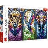 Puzzle 1000. Animale in vitraliu