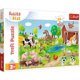 Puzzle 24 Maxi: Babies and the bear. Animale de la ferma