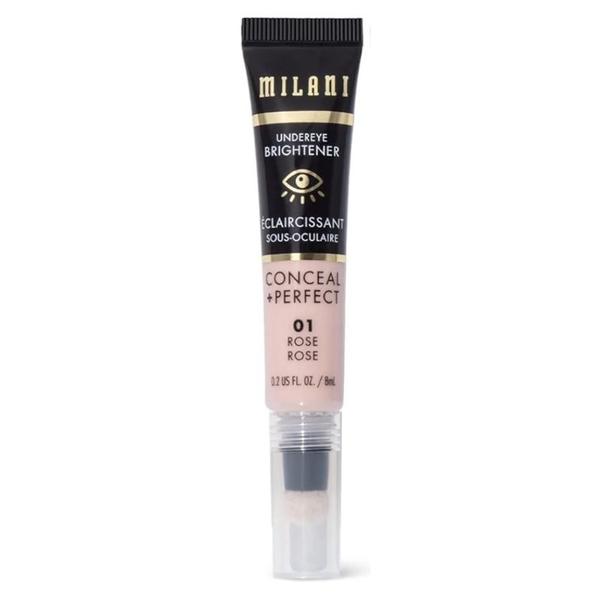 Iluminator pentru Zona de Sub Ochi - Milani Conceal + Perfect Undereye Brightener, nuanta 01 Rose, 8 ml
