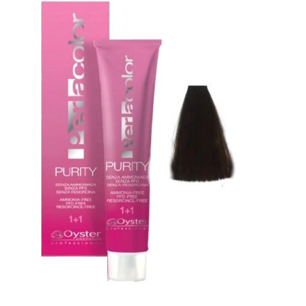 Vopsea fara Amoniac - Oyster Cosmetics Perlacolor Purity nuanta 5/7 Castano Chiaro Cacao