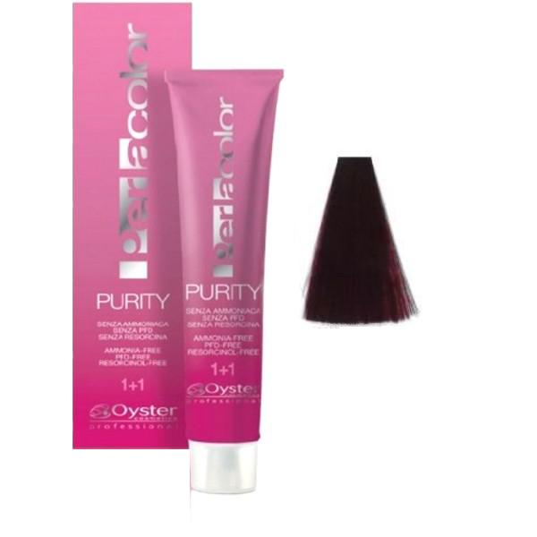 Vopsea Demi-permanenta - Oyster Cosmetics Perlacolor Purity nuanta 5/6 Castano Chiaro Rosso