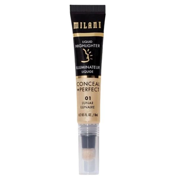 Iluminator Lichid - Milani Conceal + Perfect Liquid Highlighter, nuanta 01 Lunar, 8 ml