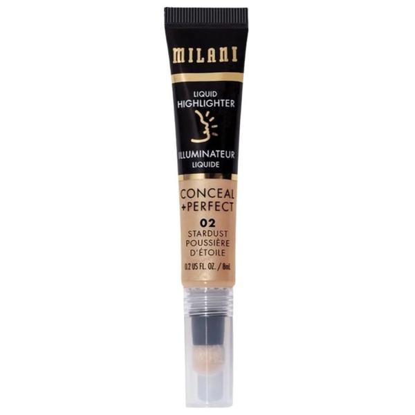 Iluminator Lichid - Milani Conceal + Perfect Liquid Highlighter, nuanta 02 Stardust, 8 ml