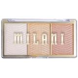 Paleta Iluminatoare - Milani Stellar Lights Highlighter Palette, nuanta Rose Glow, 12 g