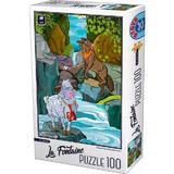 Puzzle 100: La Fontaine. Lupul si mielul