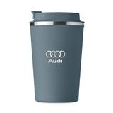Cana termos, otel inoxidabil, Piksel, 350 ml, personalizat cu logo AUDI, albastru petrol