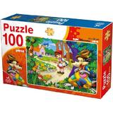 Puzzle 100. Basme: Scufita Rosie