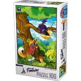 Puzzle 100: La Fontaine. Vulpea si corbul