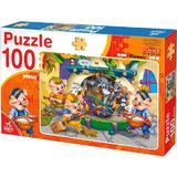 Puzzle 100. Basme: Cei trei purcelusi