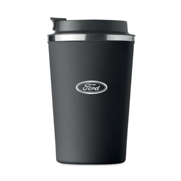 Cana termos otel inoxidabil Piksel 350 ml personalizat cu logo FORD negru