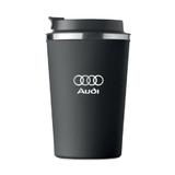 Cana termos, otel inoxidabil, Piksel, 350 ml, personalizat cu logo AUDI, negru