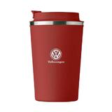 Cana termos otel inoxidabil, Piksel, 350 ml, personalizat cu logo Volkswagen, rosu