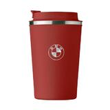 Cana termos otel inoxidabil, Piksel, 350 ml, personalizat cu logo BMW, rosu
