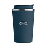 Cana termos, otel inoxidabil, Piksel, 350 ml, personalizat cu logo FORD, albastru