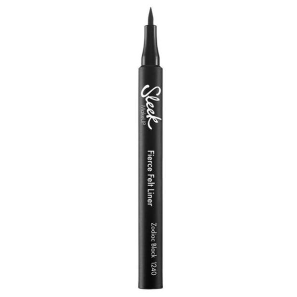 Creion Contur de Ochi Lichid - Sleek MakeUP Fierce Felt Liner, nuanta Zodiac Black, 1 ml