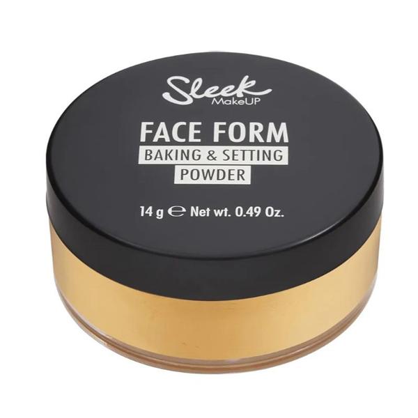 Pudra Pulbere - Sleek MakeUP Face Form Baking and Setting Powder, nuanta Banana, 14 g