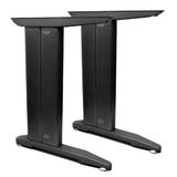 Set 2 picioare birou, finisaj negru mat, H:735 mm