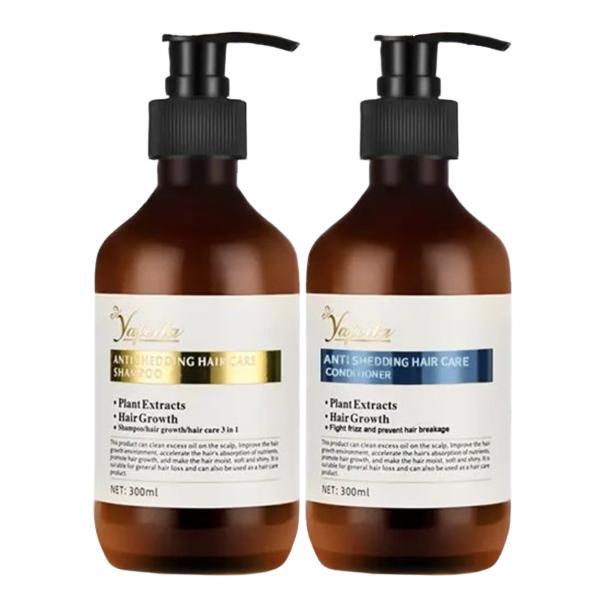 Set Sampon si Balsam cu Biotină și Plante – Yafeila Organic | Regenerare Naturală 2x300 ml