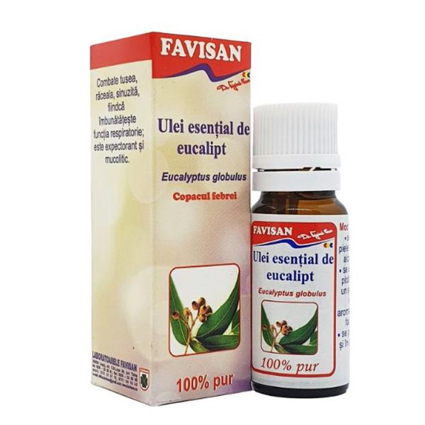 Ulei Esential de Eucalipt 100% Pur - Favisan, 10 ml