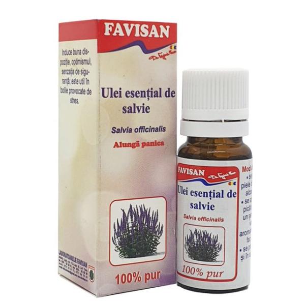 Ulei Esential de Salvie 100% Pur - Favisan, 10 ml