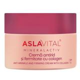 Crema Antirid si Fermitate cu Colagen SPF15 - Aslavital Mineralactiv SKINectura Anti-Wrinkle and Firming Cream with Collagen, 50 ml