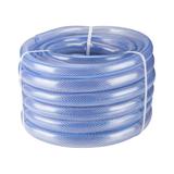 Furtun Flexibil Transparent din PVC cu Ranforsare Textilă, Diametru 1 Tol, Lungime 20 m