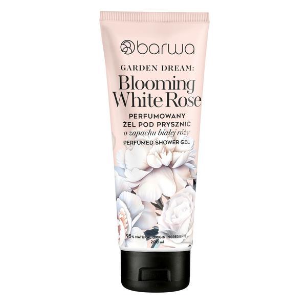 Gel de dus parfumat cu floare de trandafir alb, Barwa Cosmetics, 200 ml