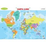 Plansa: Descopera! Harta lumii, editura Litera