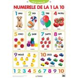 Plansa: Descopera! Numerele de la 1 la 10, editura Litera