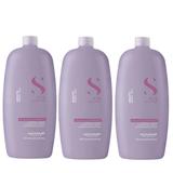 Pachet 3 x Balsam pentru Netezire - Alfaparf Milano Semi Di Lino Smoothing Conditioner, 1000 ml
