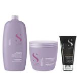 Pachet pentru Netezire - Alfaparf Milano Semi Di Lino Smoothing: Sampon 1000 ml, Masca 500 ml, Tratament Multiplicator 150 ml