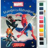 Marvel. Sa pictam cu Razbunatorii. Carte de colorat cu pensula si acuarele, editura Litera