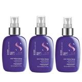 Pachet 3 x Spray pentru Neutralizarea Tonurilor de Galben - Alfaparf Milano Semi di Lino Anti-Yellow Spray, 125 ml