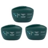 Pachet 3 x Masca de Reconstructie Par Deteriorat de la Mediu la Gros - Alfaparf Milano Semi Di Lino Reconstruction Reparative Mask A - Z Bond Complex, 200 ml