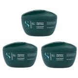 Pachet 3 x Masca de Reconstructie Par Fin si Deteriorat - Alfaparf Milano Semi Di Lino Reconstruction Reparative Light Mask A - Z Bond Complex, 200 ml