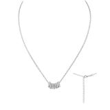 Colier din argint 925 cu dublu lantisor, model Silver Circle, 3.2 g