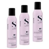 Pachet 3 x Spuma de Volum - Alfaparf Milano Semi di Lino Style & Care Amplifying Mousse, 250 ml