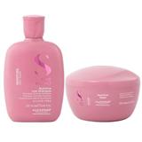 Pachet Hidratant pentru Par Uscat - Alfaparf Milano Semi Di Lino Moisture Nutritive: Sampon 250 ml, Masca 200 ml