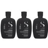 Pachet 3 x Sampon Detoxifiant - Alfaparf Milano Semi di Lino Detoxifying Low Shampoo, 250 ml