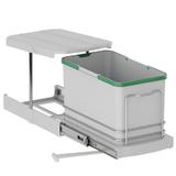 Cos de gunoi incorporabil S-2573-G, glisant, cu extragere automata, pentru corp de 400 mm, 16 litri, gri