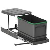 Cos de gunoi incorporabil S-2573-A, glisant, cu extragere automata, pentru corp de 400 mm, 16 litri, antracit