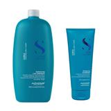 Pachet pentru Par Cret sau Ondulat - Alfaparf Milano Semi di Lino Curls Enhancing: Sampon 1000 ml, Balsam 200 ml: