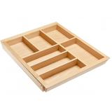 Suport organizare tacamuri Customi, extensibil 600-1000 mm, pentru latime exterioara corp 450 mm, fag