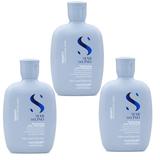 Pachet 3 x Sampon Densificator - Alfaparf Milano Semi di Lino Density Thickening Low Shampoo, 250 ml
