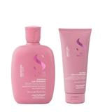 Pachet Hidratant pentru Par Uscat - Alfaparf Milano Semi Di Lino Moisture Nutritive: Sampon 250 ml, Balsam 200 ml