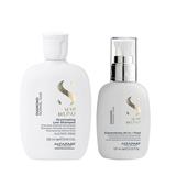 Pachet de Stralucire pentru Par Normal - Alfaparf Milano Semi Di Lino Diamond Illuminating: Sampon 250 ml, Fluid 125 ml